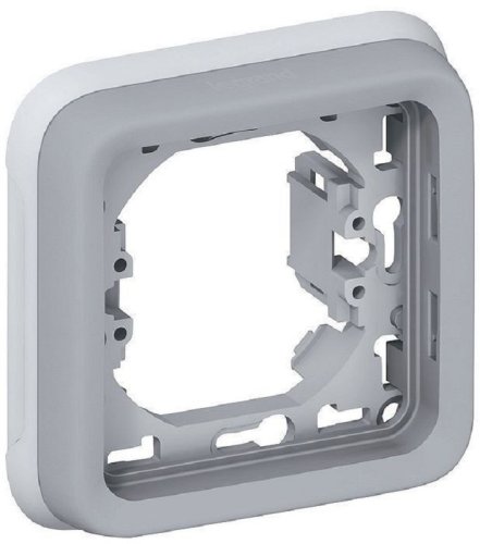 Рамка горизонтальная Legrand Plexo 1-м. с суппортом IP55 серый картинка